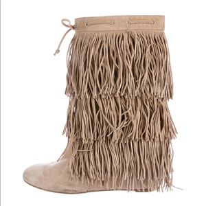 Amazing Christian Louboutin fringe boots